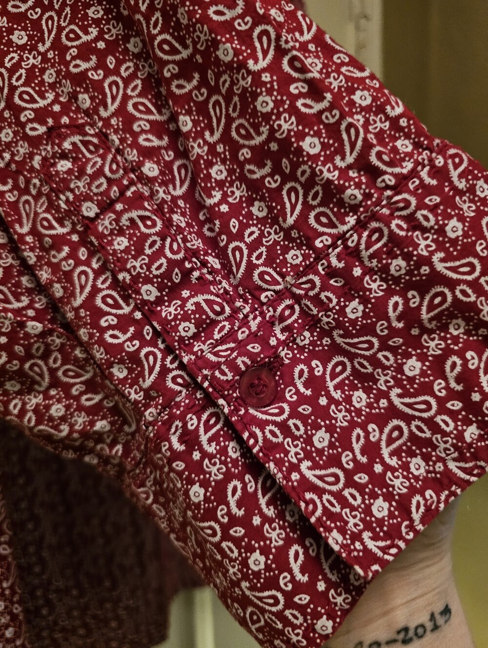 Cato Raspberry Paisley Blouse - Picture 3 of 4